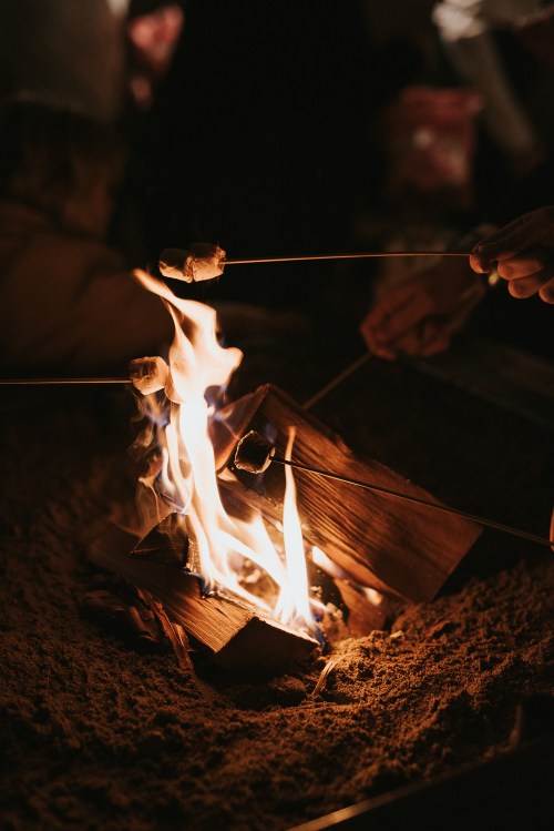 beach bonfire