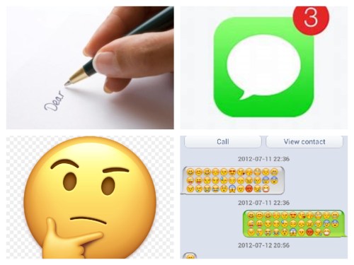 letter writingcollage