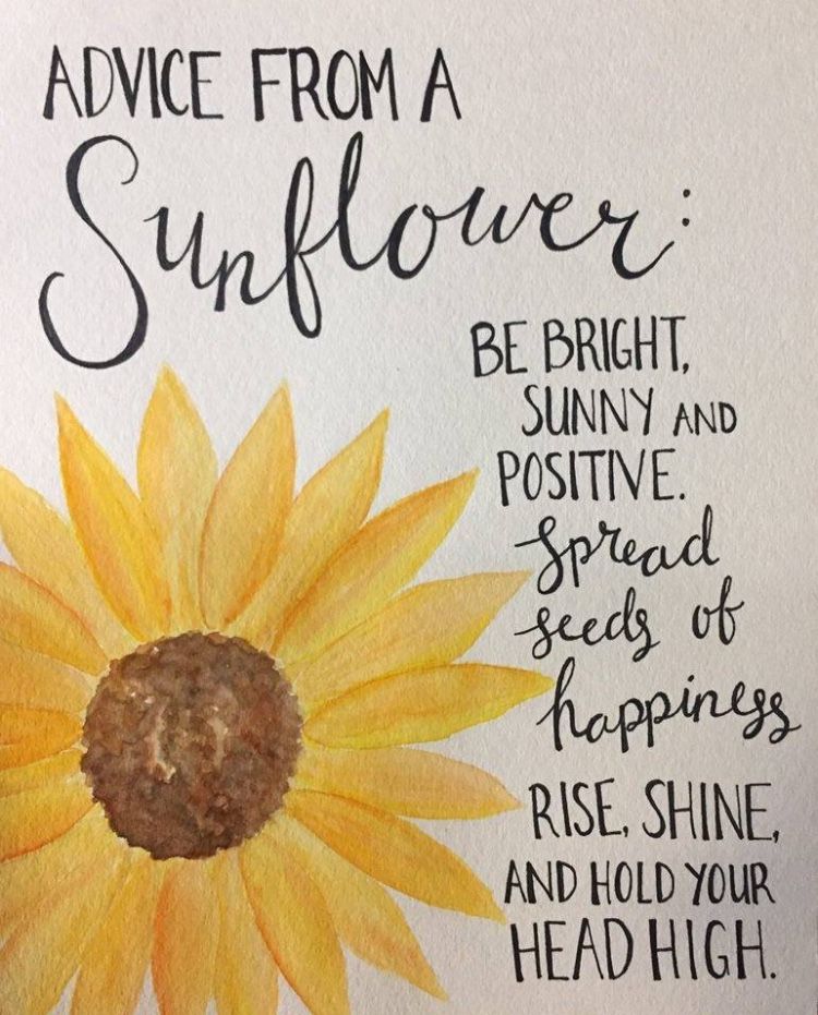 Sunflower quote